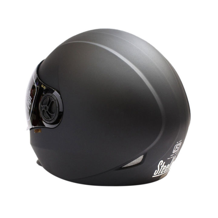 Steelbird%20Adonis%20Matte%20Black%20Full%20Face%20Helmet%20%7C%20Anti%20Scratch%20Coated%20Visor%20With%20Quick%20Release%20Mechanism%20&%20Extra%20Comfort%20Padding%20-%20Image%205