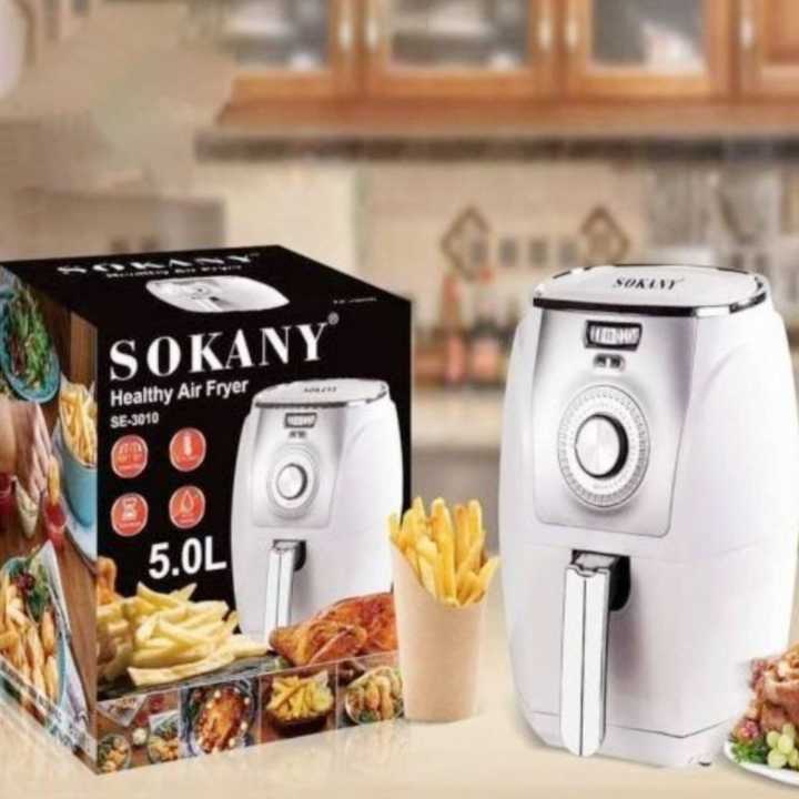 Sokany (Heavy) Air Fryer Heavy 5 Lits 3010 White
