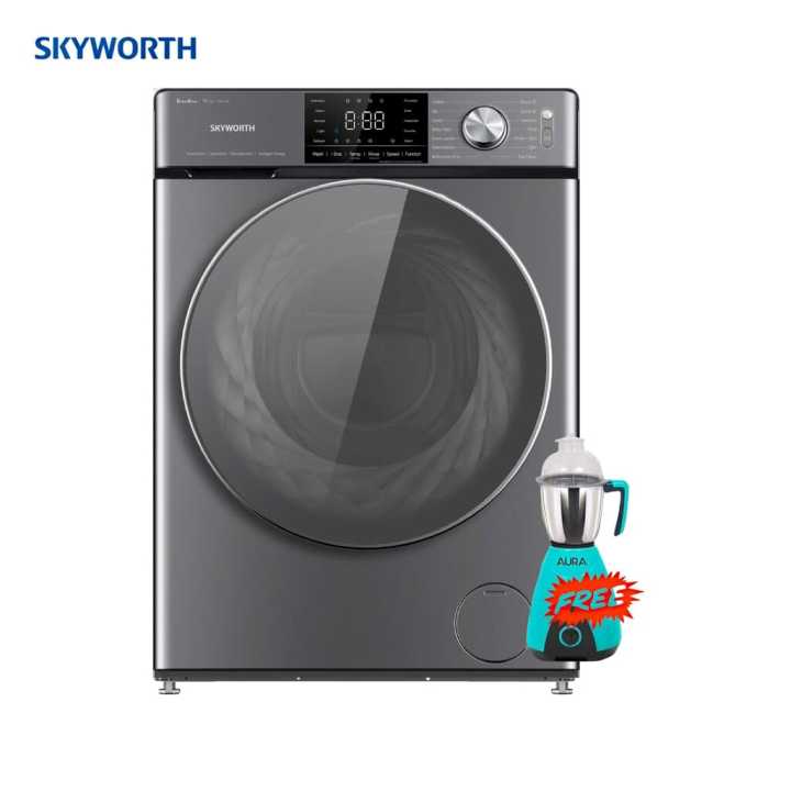 SKYWORTH WM F1014GRDN 10 Kg Direct Drive Front Loading Washing Machine