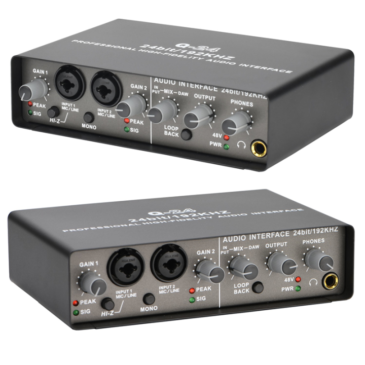 Professional%2024Bit%20192KHz%20Audio%20Interface%202%20Input%20Sound%20Card%20for%20Electric%20Loopback%20External%20Studio%20PC%20Recording%20Easy%20Install%20-%20Image%203