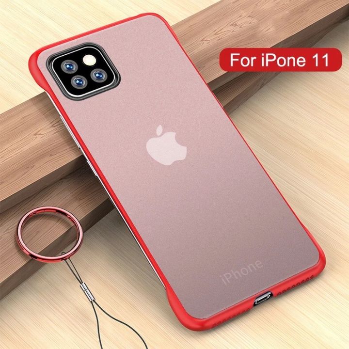 iPhone 11 Shockproof Transparent Back Cover Slim Matte