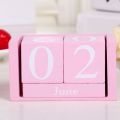 Simple MDF Wooden Perpetual Calendar Pastoral Style Month Display Building Blocks Calendar Eternal Blocks Perpetual Calendar Cube Calendar Shop. 
