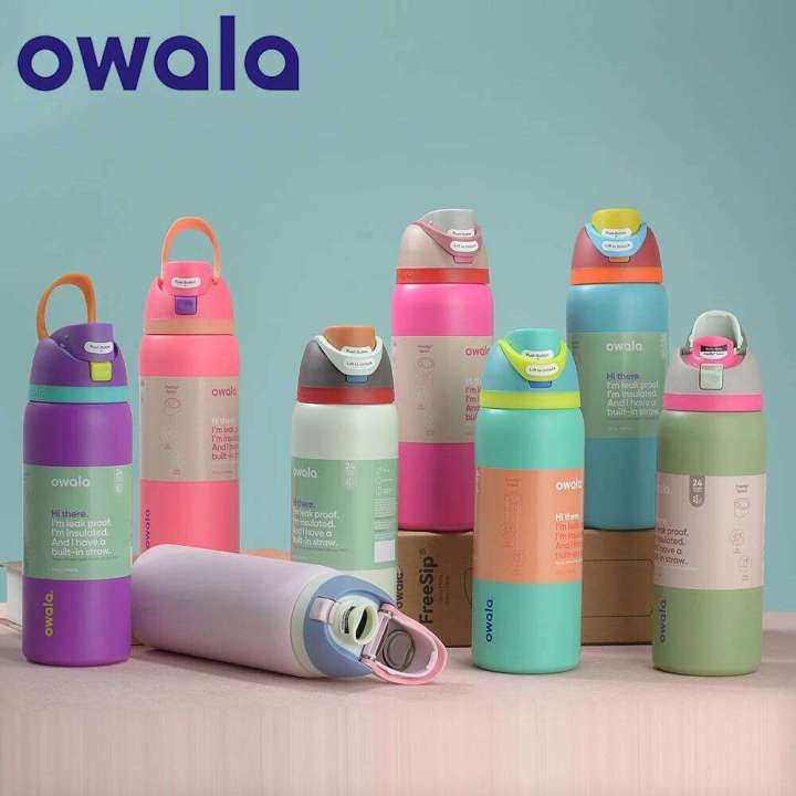 NEW Original Owala Insulated Stainless Steel with Straw, BPA-Free Sports Water Bottle