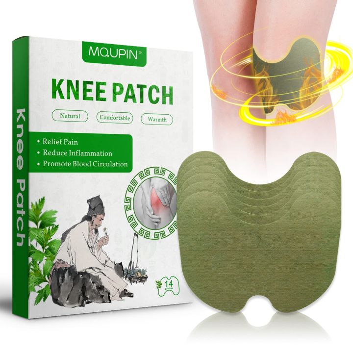 Knee Pain Patches, Reduce Knee Pain Long-Lasting Wormwood Heat Patch for Knee Joint Pain Relief