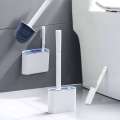 with No Dead Corners, a Brush Tool for Household Washing, Wall Mounted Toilet Cleaning Set. 