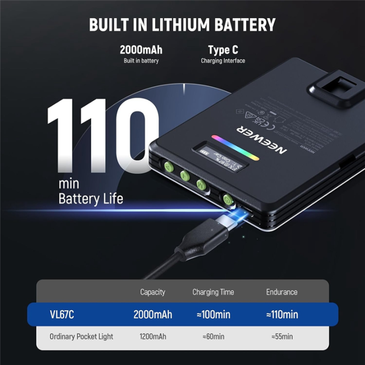 OYPFXMI%20VL67C%20RGB%20Selfie%20Light%20with%20APP%20Control,%2094%20LED%20Camera%20Light,%20Portable%20Front%20&%20Back%20Phone%20Clip%20for%20Video%20Conference%20-%20Image%207