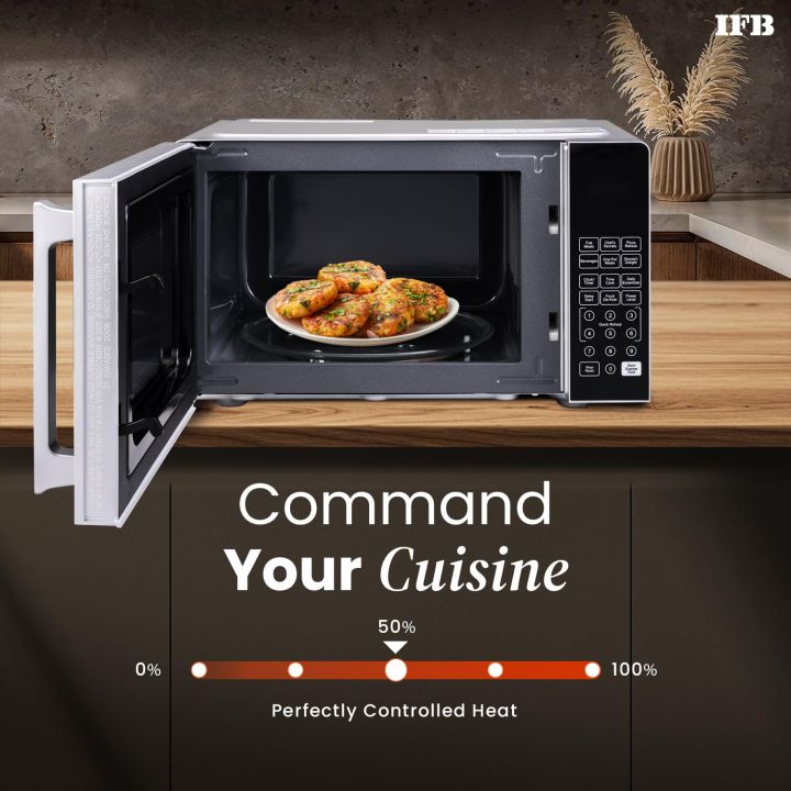 IFB%2024L%20Solo%20Microwave%20%20with%2069%20Auto%20Cook%20Menus%20(24PM2S,%20Silver,%20Mug%20Recipes,%20Steam%20Clean,%20Auto%20Reheat,%20Preset%20Timer,%20Power%20Save,%20Child%20Safety%20Lock,%2010%20Power%20Levels)%20-%20Image%205