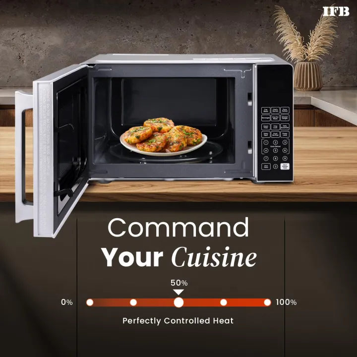 IFB%2024L%20Solo%20Microwave%20%20with%2069%20Auto%20Cook%20Menus%20(24PM2S,%20Silver,%20Mug%20Recipes,%20Steam%20Clean,%20Auto%20Reheat,%20Preset%20Timer,%20Power%20Save,%20Child%20Safety%20Lock,%2010%20Power%20Levels)%20-%20Image%206