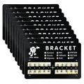 10Pack Model Metal Brackets Braces 018 Slot 345 Hooks Tooth Gem Kit Tooth Braces. 