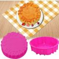 Hot Happy Birthday Birthday Cake Molds Round Silicone Cake Baking Tray Mold Durable Reusable Baking Tools. 