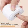 Electric Scissors Rechargeable Mini Clippers for Children Adults Automatic Nail Trimmer Manicure Polishing with Light. 
