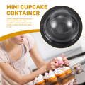 50 Pack Mini Cupcake Containers Clear Plastic Cake Box with Dome Lids for Muffin Mooncake Dessert Cheese Pastry. 