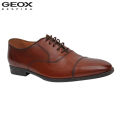 Geox Cognac New Life E Pure Leather Formal Shoes For Men. 