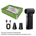 Portable 100000 RPM Electric Air Blower Dust Blower USB Rechargeable High-Speed Turbo Fan Adjustable Wind Speed Turbo Jet Fan Car. 