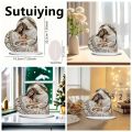 Sutuiying 1pc/set DIY Angel Diamond Art Table Top Decoration One Sided Luxury Acrylic Crystal Rhinestone Diamond Painting Desk Ornaments. 