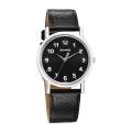 Sonata Classic Quartz Analog Black Dial Black Leather Strap Watch for Men -7987SL05. 