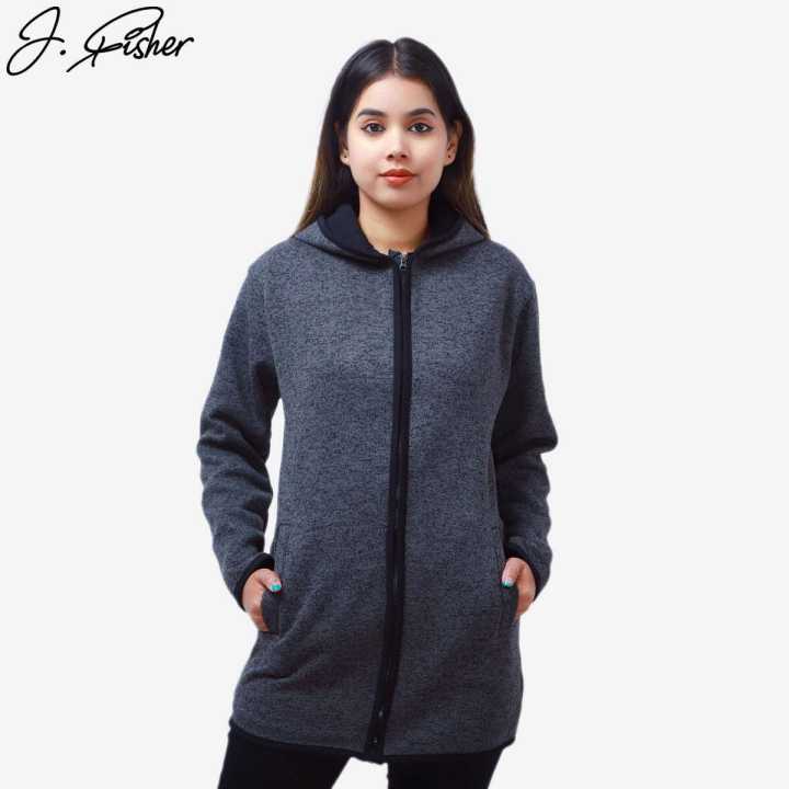 J.Fisher Zip Hoodie Jacket For Women