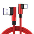 90 Degree 7A 100W USB Type C Cable 100W Fast Charging Wire For OPPO Oneplus Huawei P40 P30 Pro Realme USB C Charger Data Cord 3M. 