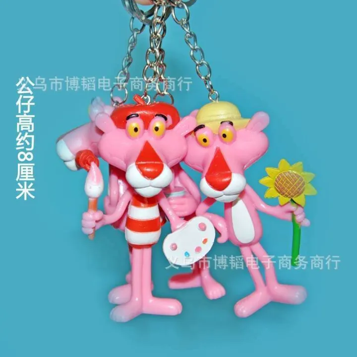 8cm%20Korean%20Cute%20Creative%20Cartoon%20Naughty%20Pink%20Panther%20Plush%20Keychain%20Ring%20Womens%20Bag%20Pendant%20-%20Image%204