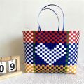 New Sam's Same Large Capacity Tote Bag Vegetable Basket Handheld Niche Style Heart Style Handwoven Bag. 