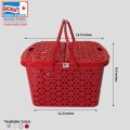 Bagmati Durable Multipurpose Plastic Basket with Lid. 