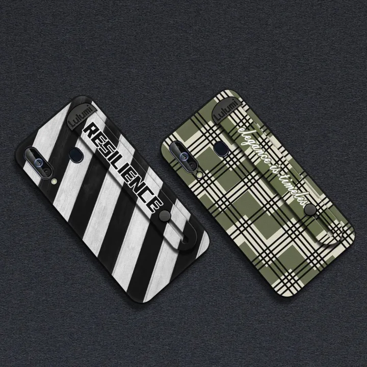 Durable%20Wrist%20Strap%20Phone%20Case%20For%20Samsung%20Galaxy%20A60/M40%20Kickstand%20Nature%20Anti-dust%20Simple%20Personality%20Fashion%20Design%20-%20Image%203