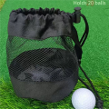 2X Golf Ball Storage Bag Mesh Bag with Drawstring Net Fabric Bag Golf Ball Drawstring Bag. 
