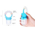 MUMLOVE (1 PC) Baby Fruit Feeding Nipple for Kids with Ring 5 Months+ BPA Free 100% Natural Extract Food Grade, Easy to Grip Easy to Carry Vegetable Nibbler Pacifier for Babies Rattle Handle Teething Toy Feeder for Infant Safely Self Feeding P6107. 