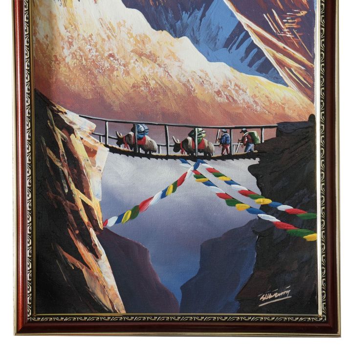 Canvas%20Painting%20Mt%20Everest%5B12%20inch%20x%2020%20inch%5D%20-%20Image%203