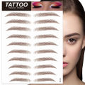 New style 【Beauty Code】4D Hair Like Black/Brown Color Eyebrows Long Waterproof Tattoo Sticker for Eyebrow Cosmetics Makeup Tool. 