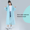 Adult Hooded Poncho One-piece Long Raincoat Reusable Men's And Women's Waterproof Raincoat Outdoor Travel Transparent Raincoat Netiie. 