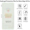 Motorola Moto Edge 50 Pro Clear Front Unbreakable Screen Protector Hydrogel Membrane Supports Fingerprint Scanner With Edge to Edge Coverage and Easy Installation. 