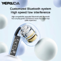 Sutuiying YERSIDA Original HT18 TWS Wireless Bluetooth Earphones HIFI Stereo Sales promotion Sports Headphones with Mic Suitable for xiaomi and iphone. 
