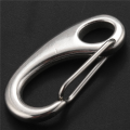 8PCS Boat Marine Stainless Steel Egg Shape Spring Snap Hook Clips Quick Carabiner Outdoor Buckle. 
