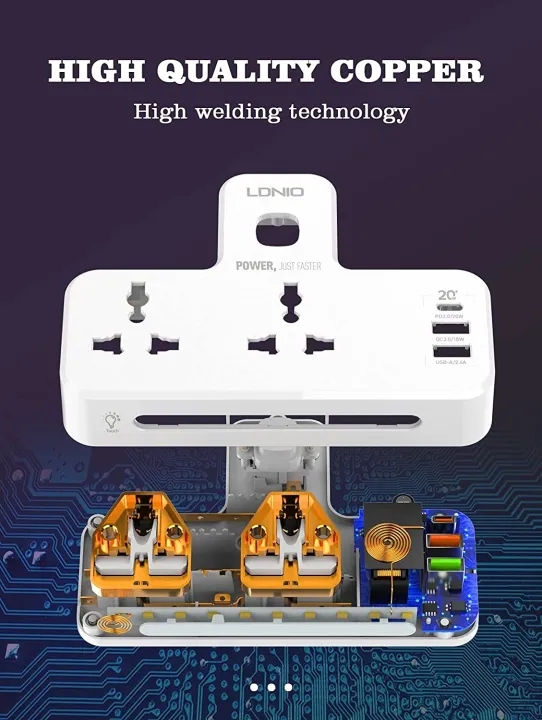 LDNIO%20SC2311%20PD%2020W%203%20Port%20USB%20Charger%20Extension%20Power%20Strip%20-%20Image%203