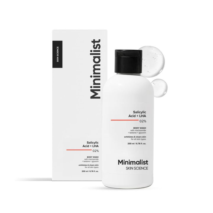 Minimalist 2% Salicylic Acid + LHA Body Wash 200ml