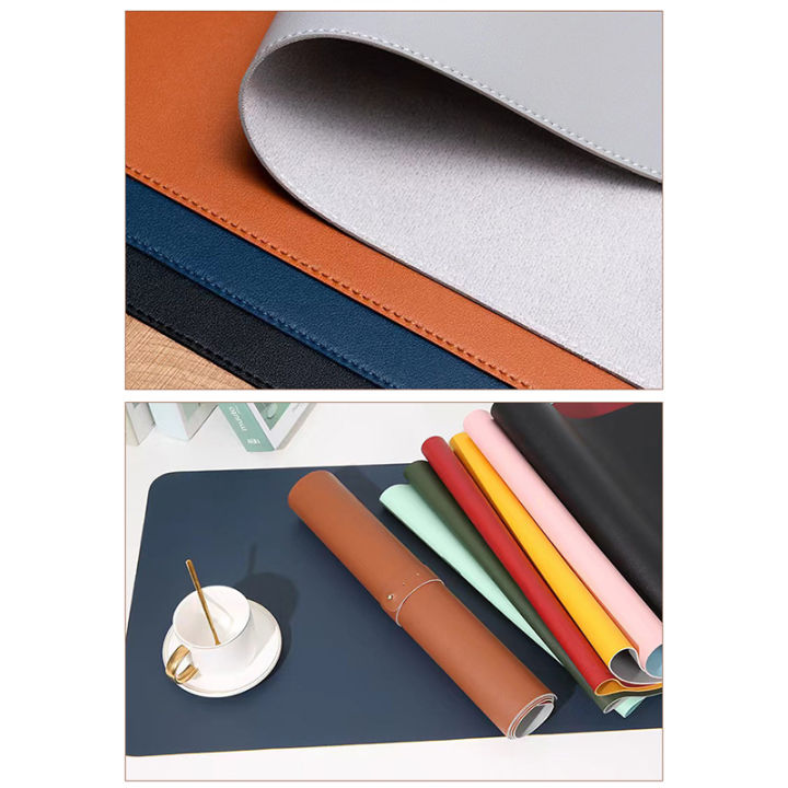 White%20Mousepad%20Portable%20Mouse%20Pad%20Large%20Gaming%20Waterproof%20Non-slip%20PU%20Leather%20Suede%20Desk%20Mat%20Computer%20Keyboard%20Desk%20Pad%20Mats%20-%20Image%205