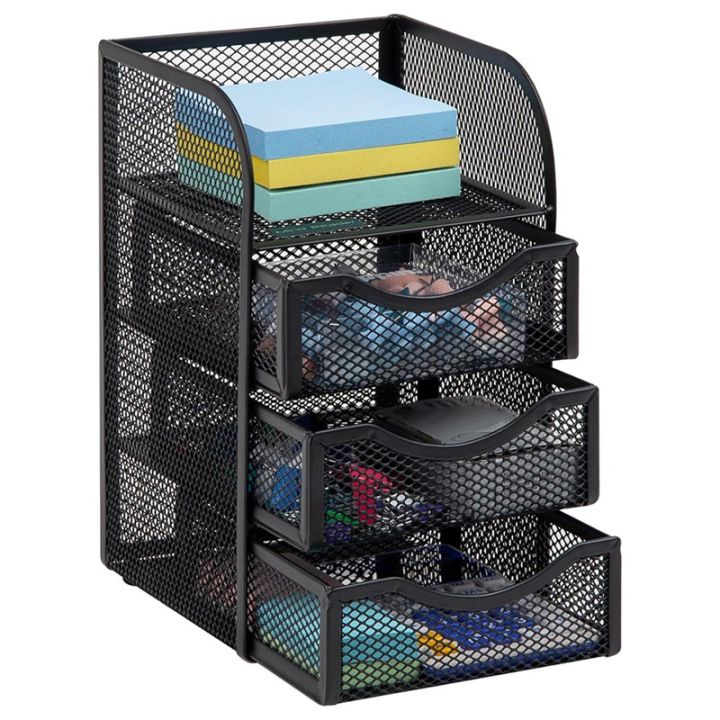 Metal%20Mesh%20Office%20Organizer%20with%20Drawer%20for%20Desktop,%20Paper%20Binder%20Clip%20Basket%20Workspace%20Storage%20-%20Image%206