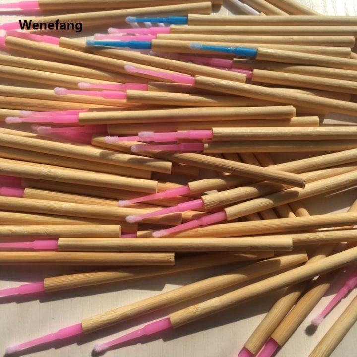 Wenefang%2050%20Pcs%20Bamboo%20Stick%20ECO%20Friendly%20Micro%20Brush%20Applicator%20for%20Eyelash%20Extension%20Lash%20Lift%20Lash%20perm%20Wands%20Makeup%20Tools%20Mini%20Brush%20-%20Image%204