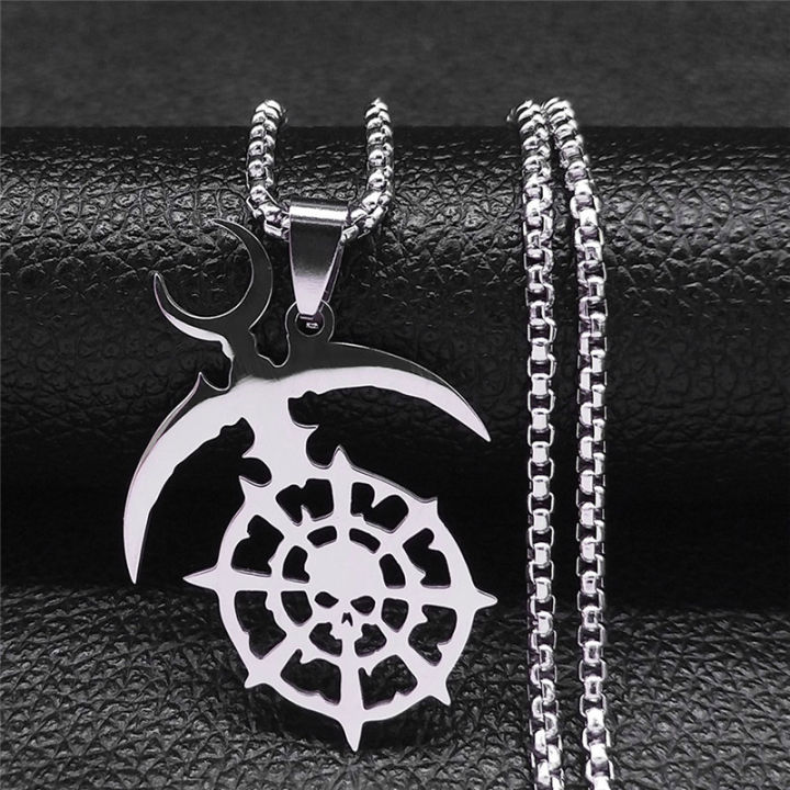 Jewelry%20Patch%20Stainless%20Steel%20Sceain%20Penda%20Black%20Necklace%20Black%20Army%20Cosplay%20Dark%20EldarPinN2692S03%20-%20Image%207