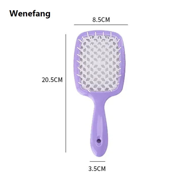 Wenefang Kids Hair Comb Wide Teeth Air Cushion Combs Kid Girl Scalp Massage Comb Hair Brush Hollowing Out Home Salon Hairdressing Tool