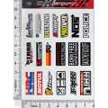 NOS And Mix (8 x 11 Inch) Good Quality, Imported Decal Stickers For Motorbike, Scooter, Car, laptop. 