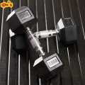 Spn'S 7.5Kg Rubber Hex Dumbbell With Metal Handle- 2 piece | Rubber Coated Hex Dumbbell Chrome Cast Handle - 7.5Kg - 1 Pair. 