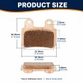 2 Pairs Durable Metal Bicycle Disc Brake Pads High-Performance Long-Lasting E-bike Brake Pads Easy To Install Lightweight Replacement Brake Pads for Ridstar Q20/ Q20mini/ Q20 Pro/ Mn26/ H20 Pro/ Dc26 Electric Bikes E-Bike Brake System Use. 