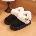 Fluffy Anti-freeze Plush Snow Boots Warm Thick Soles Flat Boot Non-slip Soft Outdoor Shoes for Winter. 