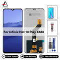 For Infinix Hot 10 Play X688 X688C X688B LCD Display Touch Screen Digitizer Assembly Repair Replacement. 