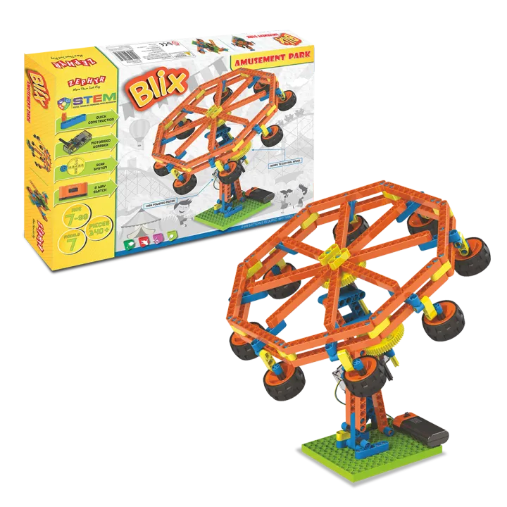 Blix Amusement Park | Motorized Engineering System | Age 7+ | 7 Models ...