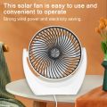 Portable 6W Solar Powered Fan Set Solar Panel Monocrystalline Silicon Solar Panel Multifunctional Solar Power Recharger. 