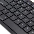 Metal Body Wireless Bluetooth Portable Mini Keyboard Bk 3001- Black. 