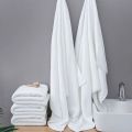 White Large Bath Towel Thick Cotton Shower Towel-1 Pcs. 